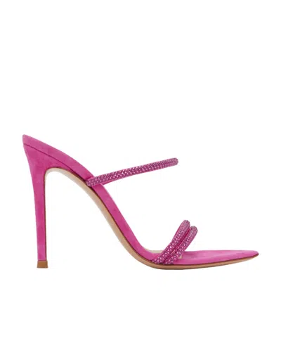 Gianvito Rossi Cannes High-heeled Sandals In Pink