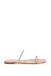 Gianvito Rossi Woman Sandals Blush Size 6.5 Leather In Silver