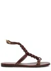 Gianvito Rossi Capua Leather Sandals In Brown