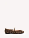 Gianvito Rossi Carla Leopard Print Ballet Flats In Leopard Brown