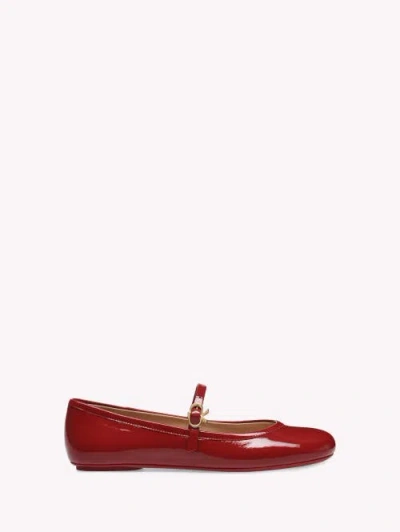 Gianvito Rossi Carla Ballerina In Red