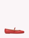 Gianvito Rossi Woman Ballet Flats Red Size 8 Leather In Red Nappa