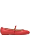 Gianvito Rossi Carla Ballet Flats In Red