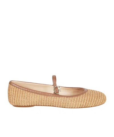 Gianvito Rossi Carla Ballerinas In Brown