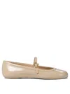 Gianvito Rossi Elegant Leather Ballerinas For Women In Beige