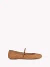 Gianvito Rossi Carla Raffia Ballet Flats In Brown