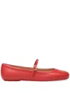 Gianvito Rossi Woman Ballet Flats Red Size 8 Leather