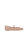 Gianvito Rossi Womens  Carla Ribbon-buckle Leather Flats In Pink