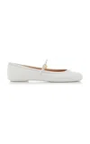 Gianvito Rossi Carla Ballet Flats In White