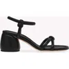Gianvito Rossi Knot-strap 70mm Leather Sandals In Black Nappa