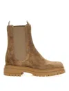 Gianvito Rossi Chelsea Suede Ankle Boots In Brown