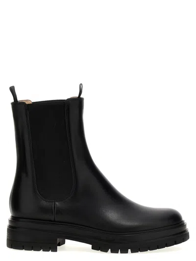 Gianvito Rossi 'chester' Beatles Boots In Black