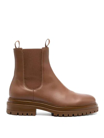 Gianvito Rossi Chester Chelsea Boots In Brown