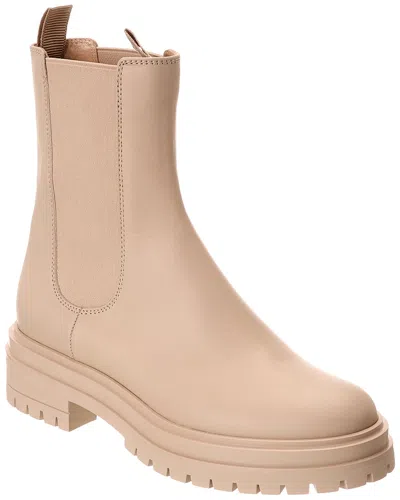 Gianvito Rossi Chester Leather Boot In Brown