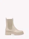 Gianvito Rossi Chester Trek-sole Leather Chelsea Boots In Mousse Beige Calf