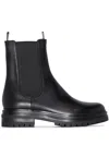 Gianvito Rossi Chester Leather Chelsea Boots In Black