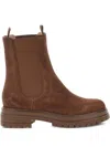 Gianvito Rossi Chester Suede Lug-sole Chelsea Ankle Boots In Brown