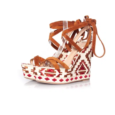 Gianvito Rossi Cheyenne Wedge In Multi