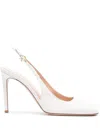 Gianvito Rossi Ribbon Sling 85 In White