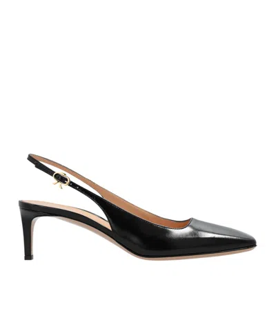 GIANVITO ROSSI GIANVITO ROSSI SQUARE TOE SLINGBACK PUMPS