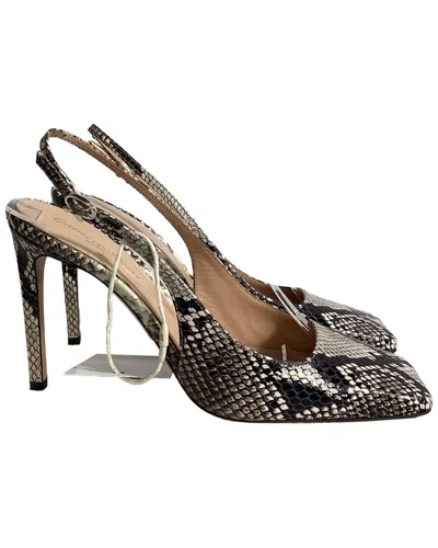 Gianvito Rossi Christina Square Toe Leather Pump