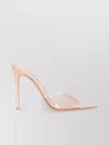 Gianvito Rossi Clear Pointed Toe Stiletto Heel Mules