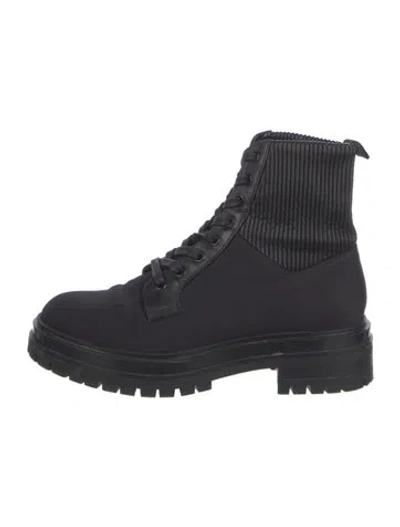 Pre-owned Gianvito Rossi Combat Boots In Black
