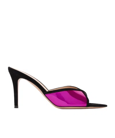 Gianvito Rossi Confetti Mule Open-toe High-heeled Sandals In Multi