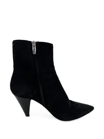 Pre-owned Gianvito Rossi Connie Ankle Boots In Black