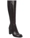 Gianvito Rossi Connor 85 Leather Knee-high Boot In Black