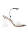 Gianvito Rossi Cosmic 85mm Block Heel Sandals In White
