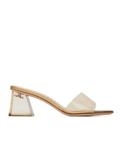 Gianvito Rossi Cosmic High-heeled Sandals In Gold