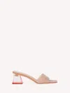 Gianvito Rossi Vernice Block-heel Mules In Pink