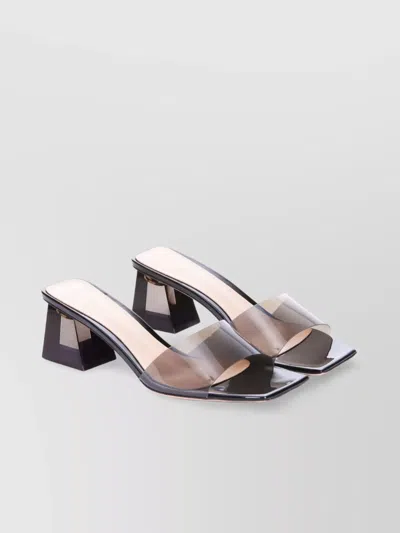 GIANVITO ROSSI COSMIC PUMP SANDALS SCULPTURAL HEEL