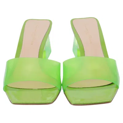 Pre-owned Gianvito Rossi Cosmic Square Sandals In Green Polyurethane
