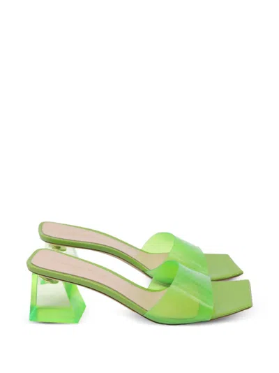 Pre-owned Gianvito Rossi Cosmic Square-toe Sandals In Green