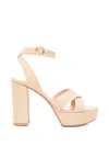 Gianvito Rossi Criss-cross Platform Sandals In Neutral