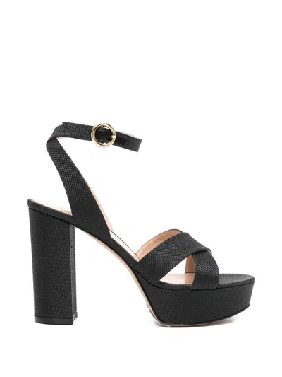 Gianvito Rossi Crisscross-strap Sandals In Black