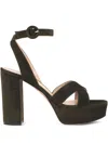 Gianvito Rossi Crossover Platform Sandals In Black