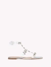 Gianvito Rossi Crystal-embellished Sandals In Silver