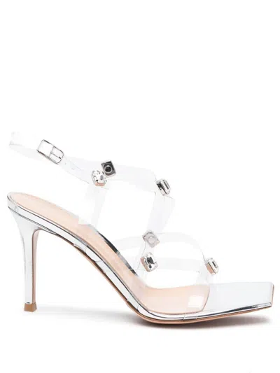 Gianvito Rossi Crystal Crash Sandals In Multi