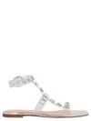 Gianvito Rossi Crystal-embellished Sandals In Silver