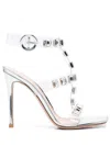 Gianvito Rossi Crystal Crash In Weiss