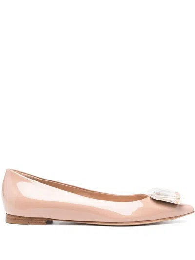 Gianvito Rossi Crystal-embellished Jaipur 15mm Pumps In Neutrals