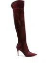 Gianvito Rossi 85 Suede Over-the-knee Boots In Red