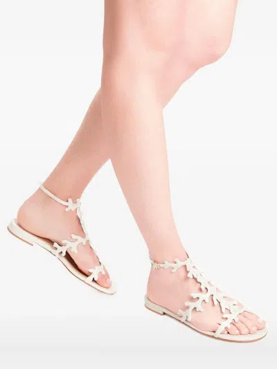 Gianvito Rossi Cut-out Detailing Sandals In White