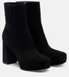 Gianvito Rossi Daisen 95 Suede Platform Ankle Boots