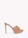 Gianvito Rossi 100mm Dasha Platform Pointed-toe Sandals In Brown