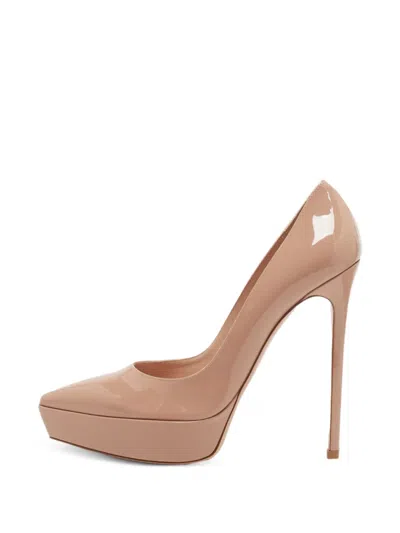 Pre-owned Gianvito Rossi Dasha Platform Pumps In Neutral
