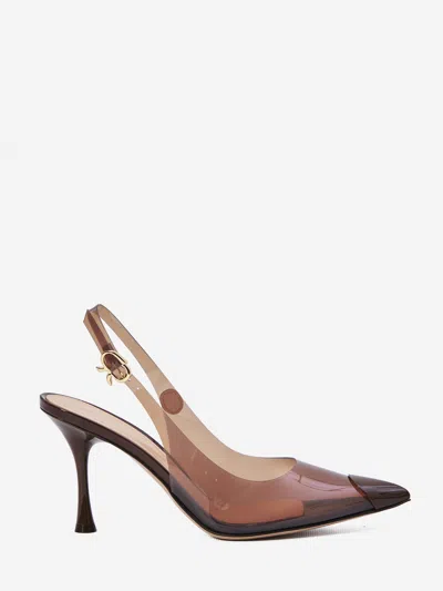 Gianvito Rossi Diana Slingback Pumps In Brown